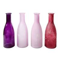 Glasvasen 18cm,pink/rosa,4Stk.