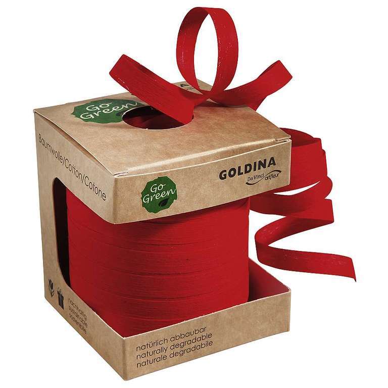 Curling ribbon made of degradable material 