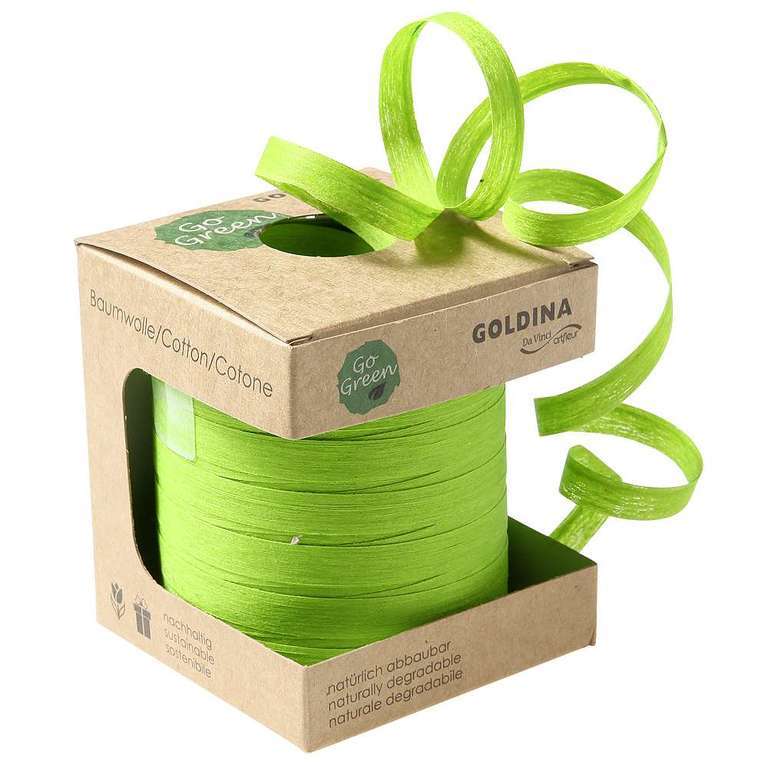 Curling ribbon made of degradable material
