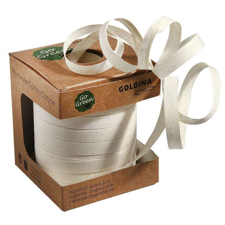 Curling ribbon made of degradable material
