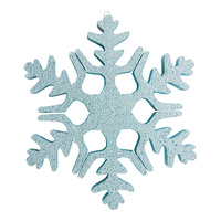 Snowflake blue glitter 20cm