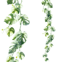 "Artificial monstera garland 180 cm long"
