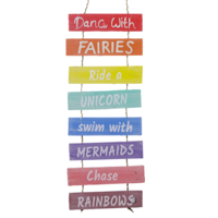 "Wooden sign hanger 2 x 20 x 60 cm"
