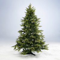 "Artificial fir trees with stand green"
