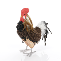 "Decorative rooster figure 50 cm brown"