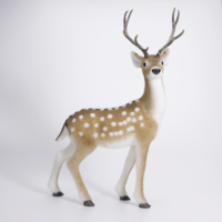 "Deer deco animal with antlers 56 cm"