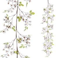 "Artificial cherry blossom garland white 140 cm"