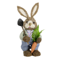 "Deco Sisal Easter Bunny Dressed 17 x 14 x 37 cm"