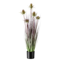 "Thistle Artificial Grass with 5 Flowers 69 cm 17 cm Ø"