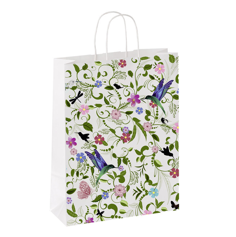 "Kraftpapiertasche ""Kolibri"" 24 x 32 x 11cm
