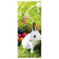 "Fabric banner Easter bunny with Easter nest 75 x 180 cm"