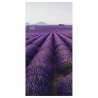 "Fabric banner ""Lavender field in Provence"" made of flag fabric 100 x 200 cm"