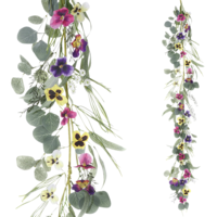 "Artificial pansy vine colourful 17 x 155 cm "