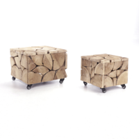 "Wooden stool" set of 2 pieces