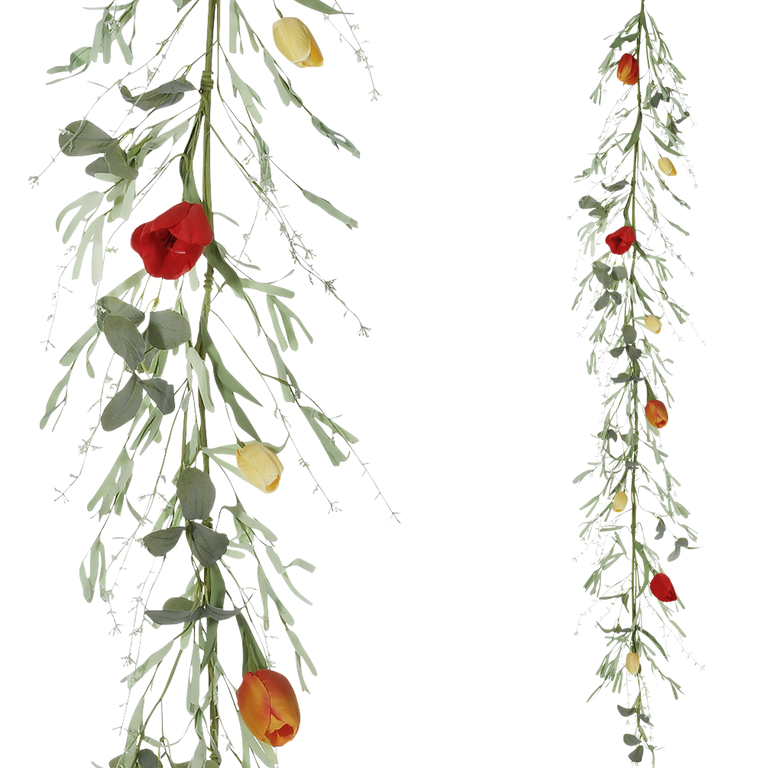 "Artificial Tulip Garland 20 x 158 x 10 (W x L x H)"
