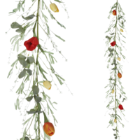 "Artificial Tulip Garland 20 x 158 x 10 (W x L x H)"