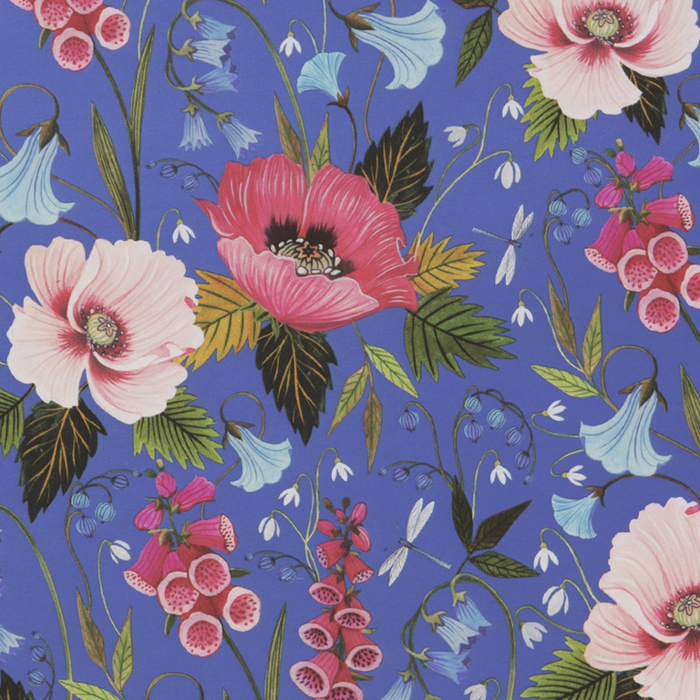 "Wrapping Paper Poppies Black 50 cm x 50 m"