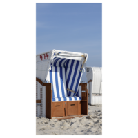 "Fabric banner ""white beach chair"" made of flag fabric 100 x 200 cm"
