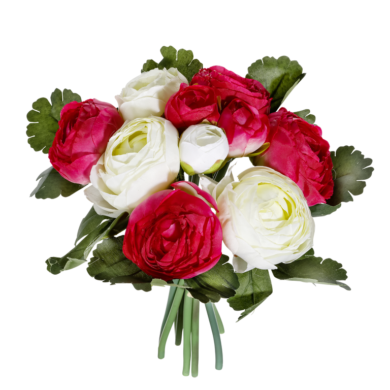 "Decorative ranunculus bouquet 16 x 16 x 24 cm"
