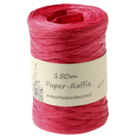 Papier Raffia 7mm/150m rot