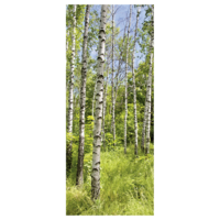 "Fabric banner ""Birch forest in spring"" made of flag fabric "