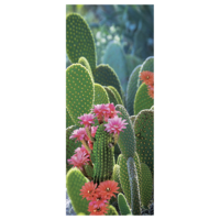 "Fabric banner ""flowering cacti"" 75 x 180 cm"