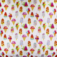 Dekostoff Eis bunt 150cm