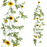"Artificial sunflower vine 125 cm yellow"