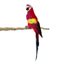 "Deco parrot red yellow 66 x 16 x 17 cm "