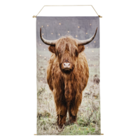 "Banner made of textile cow with LED 60x110 cm"