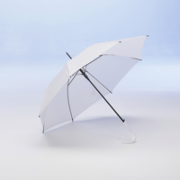 "Umbrella with automatic mechanism 100 cm Ø, 84 cm white "