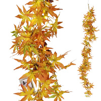 Ahorn-Girlande mit LED 140cm