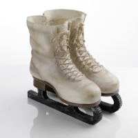 Schlittschuhe wei