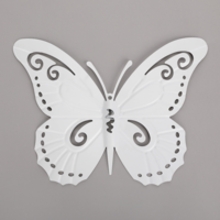 "Wall decoration butterfly 28 x 38 cm white"