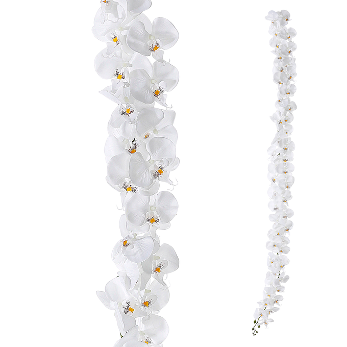 Orchideen Girlande 175cm, cream