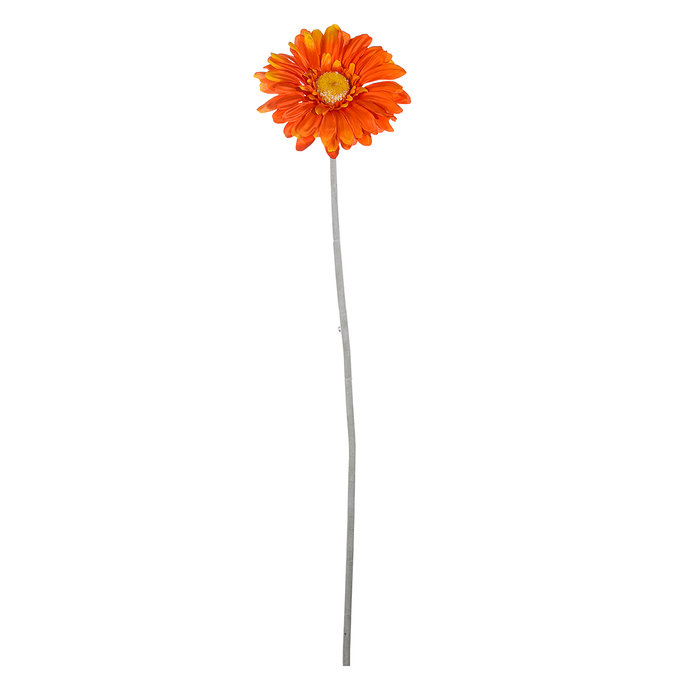 "Gerbera artificial flowers orange 2 pieces"