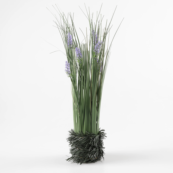 Grasbündel mit Lavendel mit Tinselbund 