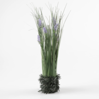 Grasbündel mit Lavendel mit Tinselbund 