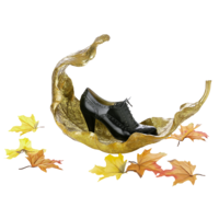 Schale"Blatt" gold
