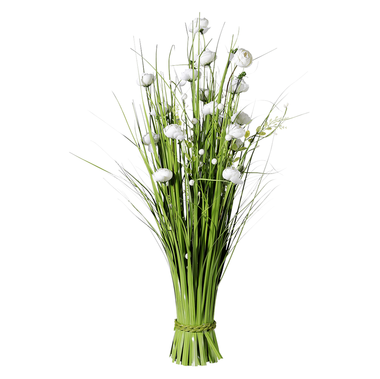 Grasbund  mit  weisse blumen