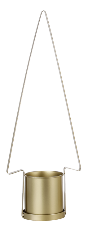 Metalltanne mit Topf 67cm gold
