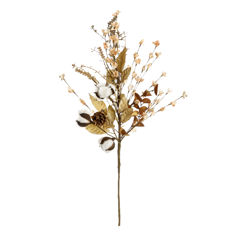 " Autumn branch cotton 80 cm brown "