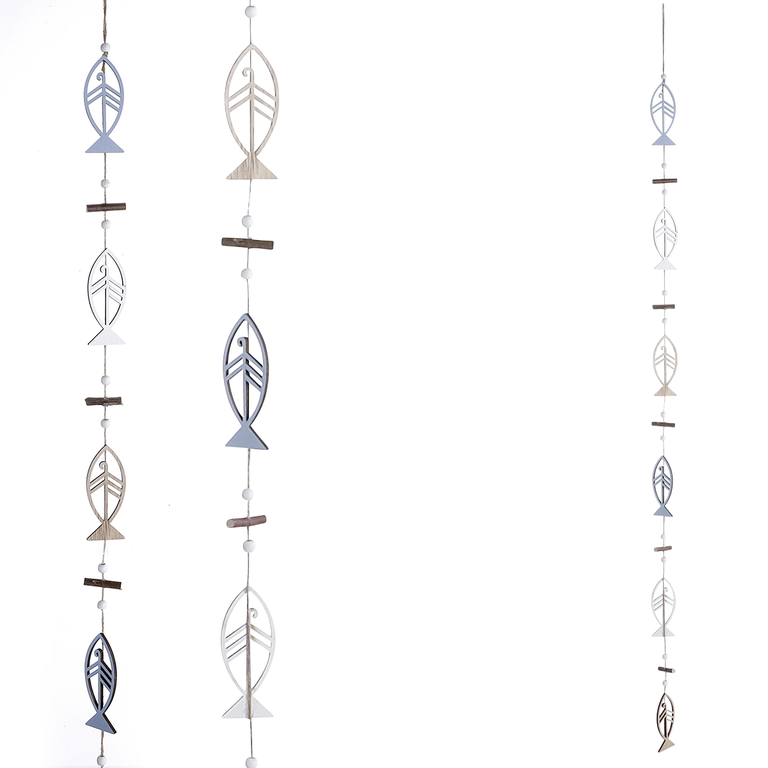 "Deco fish garland 120 x 4 x 0,5 cm "