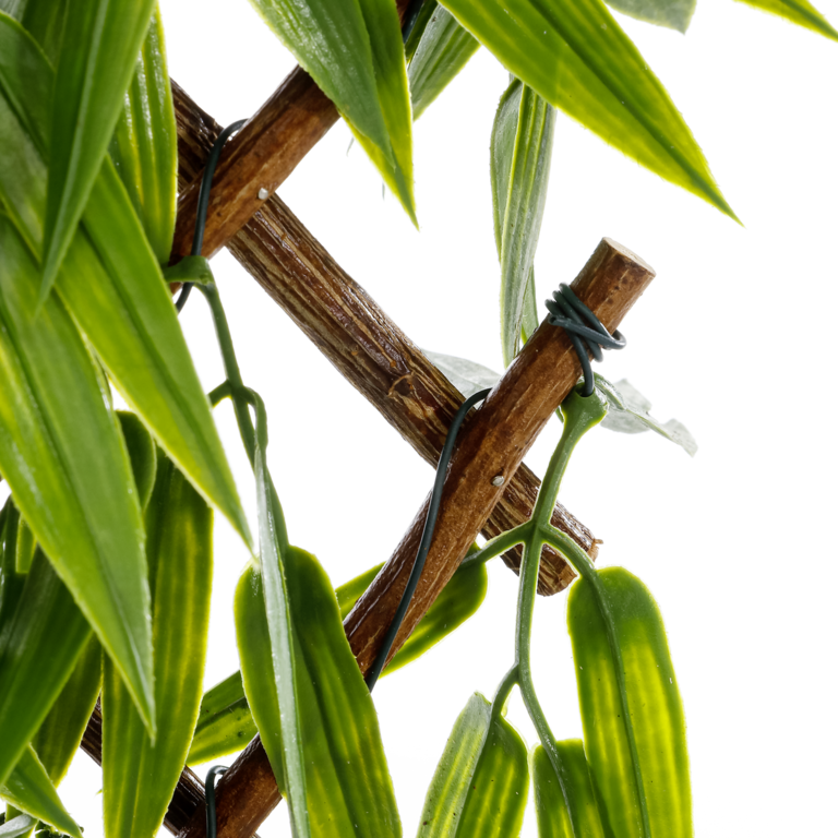 "Deco Bamboo Fence with Leaves 8 x 90 x 180 cm green"