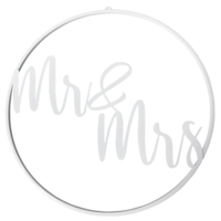 Metallring Mr&Mrs,50cm