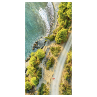 "Fabric banner ""Coastal road"" 100 x 200 cm"