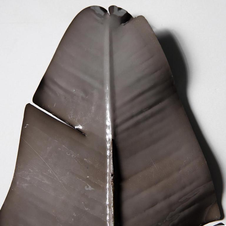 Strelizien Blatt, grau 108cm