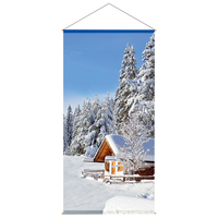 Banner 100x200cm  Winterhaus