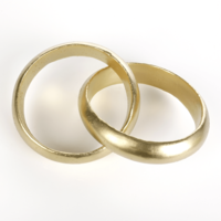 "Wedding rings gold 45 cm"