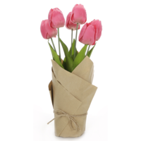 "Artificial tulips wrapped in paper 35 cm"